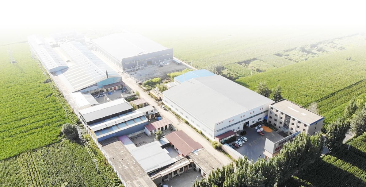 Factory aerial view