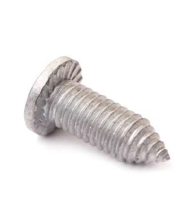 Flat Head Self Tapping Screw with Under-Head Serrations