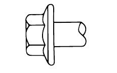 Hex flange head reference
